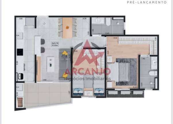 Imagem Apartamento com 2 Quartos à Venda, 75 m² em Indaiá - Caraguatatuba Imagem Apartamento com 2 Quartos à Venda, 75 m² em Indaiá - Caraguatatuba