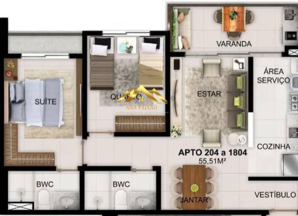 Imagem Apartamento com 2 Quartos à Venda, 55 m² em Várzea - Recife