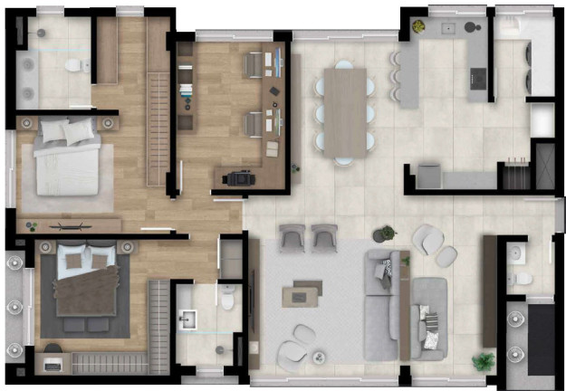 Imagem Apartamento com 3 Quartos à Venda, 143 m² em Tristeza - Porto Alegre Imagem Apartamento com 3 Quartos à Venda, 143 m² em Tristeza - Porto Alegre