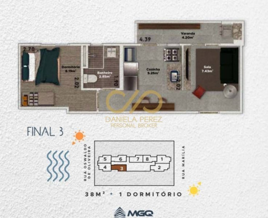 Imagem Apartamento com 1 Quarto à Venda, 48 m² em Boqueirão - Praia Grande Imagem Apartamento com 1 Quarto à Venda, 48 m² em Boqueirão - Praia Grande