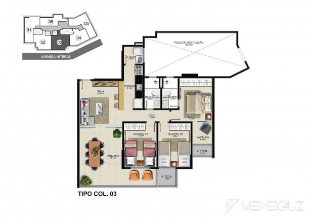 Imagem Apartamento com 3 Quartos à Venda, 95 m² em Praia Do Morro - Guarapari Imagem Apartamento com 3 Quartos à Venda, 95 m² em Praia Do Morro - Guarapari