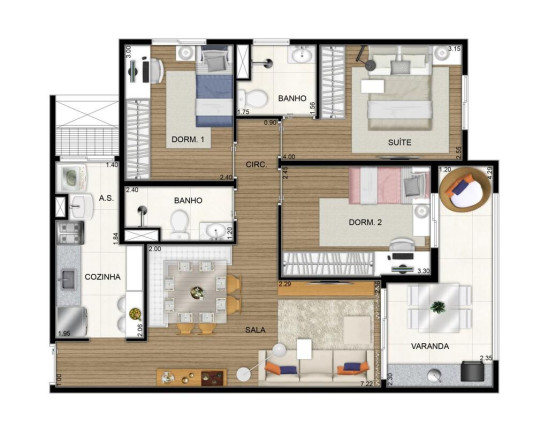 Imagem Apartamento com 3 Quartos à Venda, 71 m² em Vila Osasco - Osasco Imagem Apartamento com 3 Quartos à Venda, 71 m² em Vila Osasco - Osasco