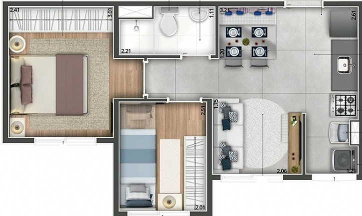 Imagem Imóvel com 2 Quartos à Venda, 33 m² em Imirim - São Paulo
