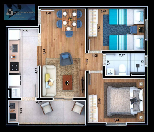 Imagem Apartamento com 2 Quartos à Venda, 58 m² em Vila Nova Bonsucesso - Guarulhos
