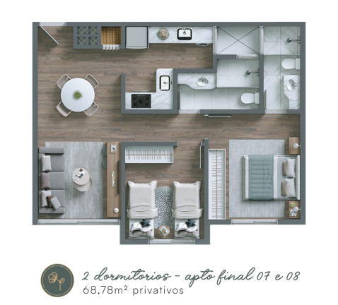 Imagem Apartamento com 2 Quartos à Venda, 79 m² em Centro - Nova Petrópolis Imagem Apartamento com 2 Quartos à Venda, 79 m² em Centro - Nova Petrópolis