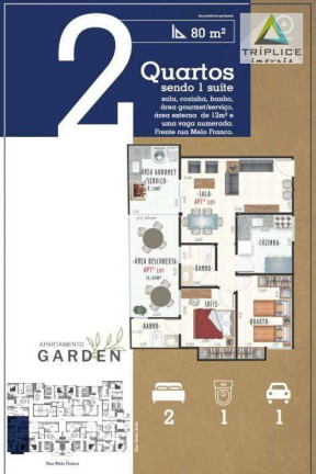Imagem Apartamento com 2 Quartos à Venda, 80 m² em São Mateus - Juiz De Fora