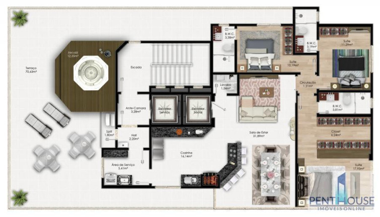 Imagem Apartamento com 3 Quartos à Venda, 118 m² em Centro - Balneário Camboriú Imagem Apartamento com 3 Quartos à Venda, 118 m² em Centro - Balneário Camboriú