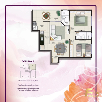 Imagem Imóvel com 2 Quartos à Venda, 75 m² em Castelhanos - Anchieta