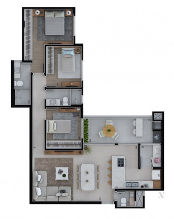 Imagem Apartamento com 3 Quartos à Venda, 102 m² em Alto Da Rua Xv - Curitiba Imagem Apartamento com 3 Quartos à Venda, 102 m² em Alto Da Rua Xv - Curitiba