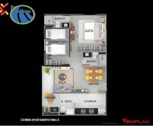 Imagem Apartamento com 1 Quarto à Venda, 38 m² em Vila São Luiz (centro) - Barueri