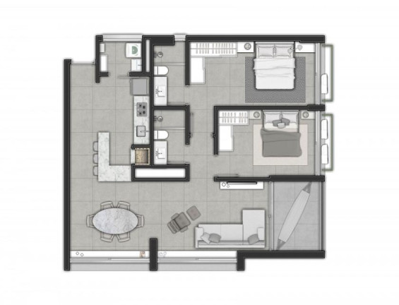 Imagem Apartamento com 2 Quartos à Venda, 73 m² em Centro - Torres Imagem Apartamento com 2 Quartos à Venda, 73 m² em Centro - Torres