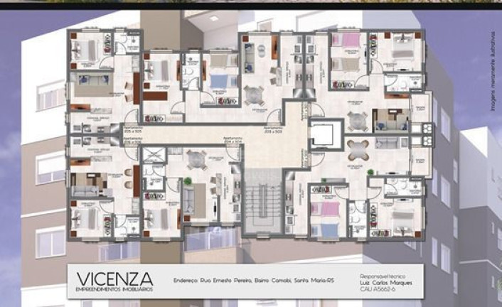 Imagem Apartamento com 1 Quarto à Venda, 33 m² em Camobi - Santa Maria Imagem Apartamento com 1 Quarto à Venda, 33 m² em Camobi - Santa Maria