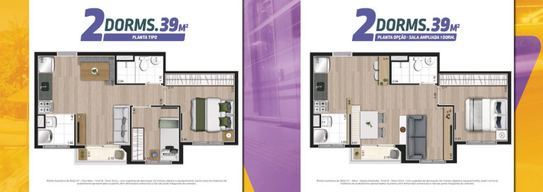 Imagem Apartamento com 2 Quartos à Venda, 37 m² em Jardim Mirante - São Paulo