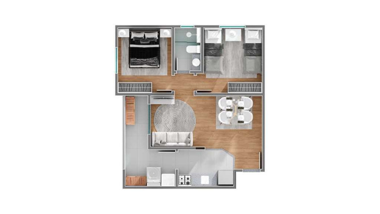 Imagem Apartamento com 2 Quartos à Venda, 51 m² em Parque Residencial Flamboyant - São José Dos Campos Imagem Apartamento com 2 Quartos à Venda, 51 m² em Parque Residencial Flamboyant - São José Dos Campos