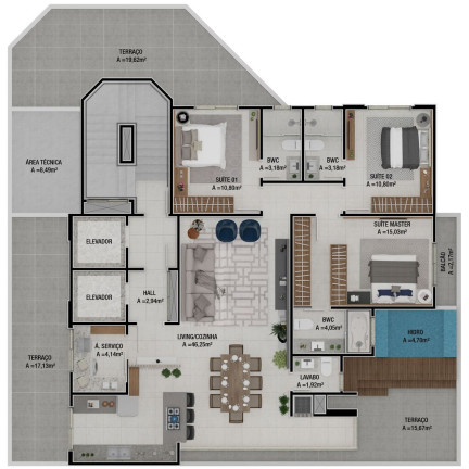 Imagem Cobertura com 4 Quartos à Venda, 236 m² em Pioneiros - Balneário Camboriú Imagem Cobertura com 4 Quartos à Venda, 236 m² em Pioneiros - Balneário Camboriú