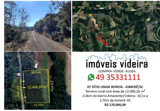 Chácara à Venda,  em Interior - Iomerê