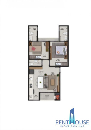 Imagem Apartamento com 2 Quartos à Venda, 65 m² em Centro - Camboriú