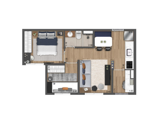 Imagem Apartamento com 2 Quartos à Venda, 38 m² em Freguesia Do ó - São Paulo