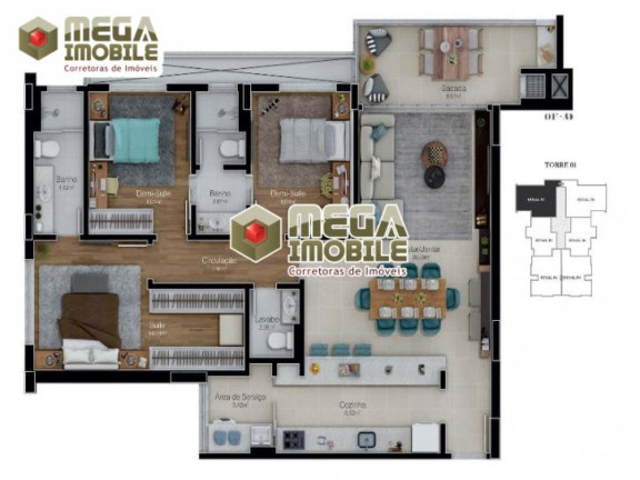 Imagem Apartamento com 3 Quartos à Venda, 102 m² em Agronômica - Florianópolis Imagem Apartamento com 3 Quartos à Venda, 102 m² em Agronômica - Florianópolis