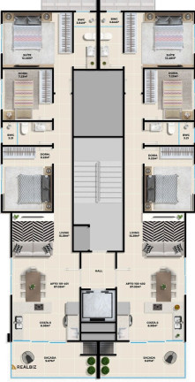 Imagem Apartamento com 3 Quartos à Venda, 133 m² em Palmas - Governador Celso Ramos Imagem Apartamento com 3 Quartos à Venda, 133 m² em Palmas - Governador Celso Ramos