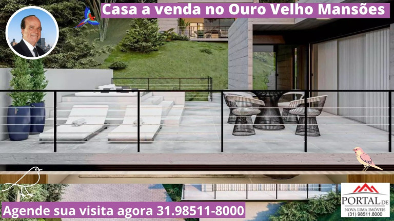 Imagem Casa com 5 Quartos à Venda, 500 m² em Ouro Velho Mansões - Nova Lima