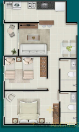 Imagem Apartamento com 2 Quartos à Venda, 51 m² em Santa Paula I - Vila Velha