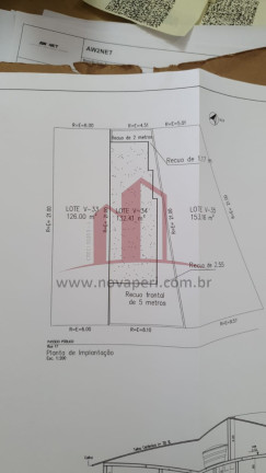 Imagem Terreno à Venda, 126 m² em Residencial Santo Antônio - Franco Da Rocha