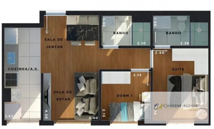Imagem Apartamento com 2 Quartos à Venda, 44 m² em Vila Mazzei - São Paulo