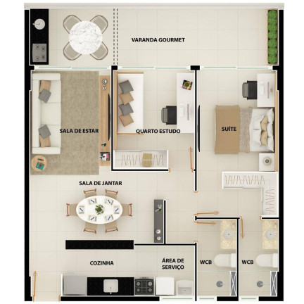 Imagem Apartamento à Venda, 65 m² em Manaíra - João Pessoa Imagem Apartamento à Venda, 65 m² em Manaíra - João Pessoa