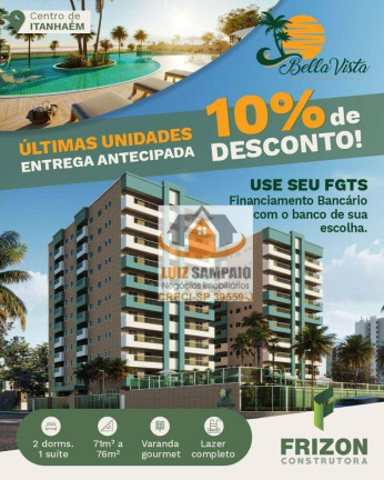 Apartamento com 2 Quartos à Venda, 72 m² em Centro - Itanhaém