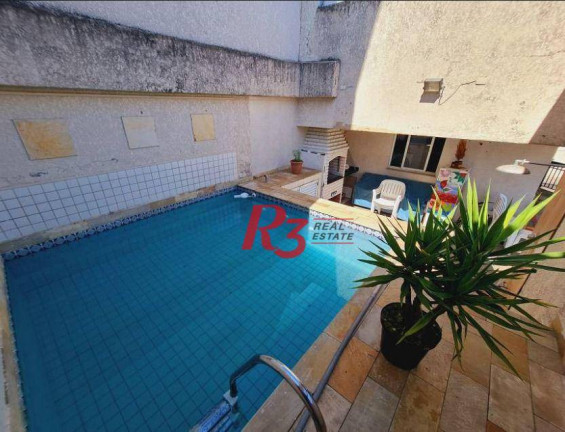 Imagem Cobertura com 3 Quartos à Venda ou Locação, 177 m² em José Menino - Santos