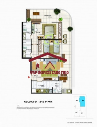 Imagem Apartamento com 1 Quarto à Venda, 76 m² em Braga - Cabo Frio Imagem Apartamento com 1 Quarto à Venda, 76 m² em Braga - Cabo Frio
