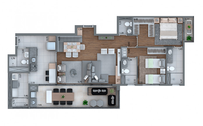 Imagem Apartamento com 3 Quartos à Venda, 159 m² em Tatuapé - São Paulo