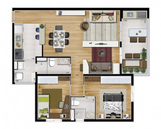 Imagem Apartamento com 2 Quartos à Venda, 65 m² em Jardim Do Mar - São Bernardo Do Campo Imagem Apartamento com 2 Quartos à Venda, 65 m² em Jardim Do Mar - São Bernardo Do Campo