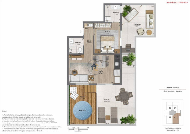 Imagem Apartamento com 1 Quarto à Venda, 37 m² em Piratininga - Niterói