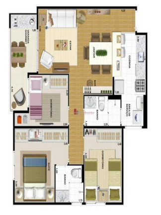 Imagem Apartamento com 3 Quartos à Venda, 70 m² em Vila Andrade - São Paulo Imagem Apartamento com 3 Quartos à Venda, 70 m² em Vila Andrade - São Paulo