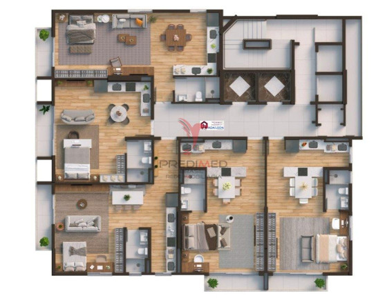 Imagem Imóvel com 1 Quarto à Venda, 51 m² em Kobrasol - São José Imagem Imóvel com 1 Quarto à Venda, 51 m² em Kobrasol - São José
