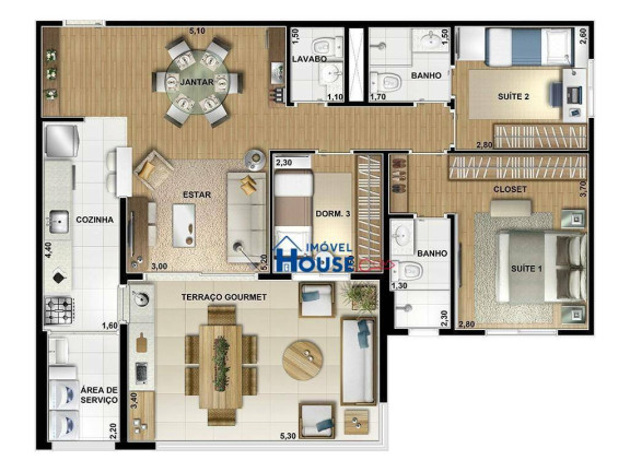 Imagem Apartamento com 3 Quartos à Venda, 96 m² em Morumbi - São Paulo Imagem Apartamento com 3 Quartos à Venda, 96 m² em Morumbi - São Paulo