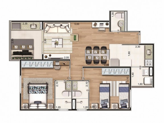 Imagem Apartamento com 2 Quartos à Venda, 67 m² em Nova Petrópolis - São Bernardo Do Campo Imagem Apartamento com 2 Quartos à Venda, 67 m² em Nova Petrópolis - São Bernardo Do Campo