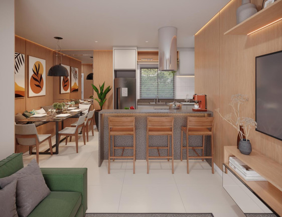 Imagem Apartamento com 2 Quartos à Venda, 51 m² em Cidade Jardim - São José Dos Pinhais