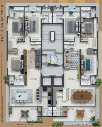 Imagem Apartamento com 3 Quartos à Venda, 117 m² em Itapema Imagem Apartamento com 3 Quartos à Venda, 117 m² em Itapema