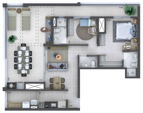 Imagem Cobertura com 2 Quartos à Venda, 103 m² em Barra Funda - São Paulo