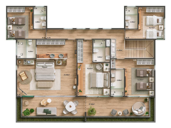 Imagem Apartamento com 4 Quartos à Venda, 251 m² em Loteamento Parque Das Fontes - Aquiraz Imagem Apartamento com 4 Quartos à Venda, 251 m² em Loteamento Parque Das Fontes - Aquiraz