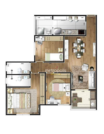 Imagem Apartamento com 3 Quartos à Venda, 84 m² em Barcelona - São Caetano Do Sul Imagem Apartamento com 3 Quartos à Venda, 84 m² em Barcelona - São Caetano Do Sul