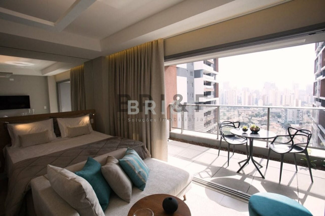 Imagem Apartamento com 1 Quarto para Alugar, 43 m² em Brooklin - São Paulo Imagem Apartamento com 1 Quarto para Alugar, 43 m² em Brooklin - São Paulo