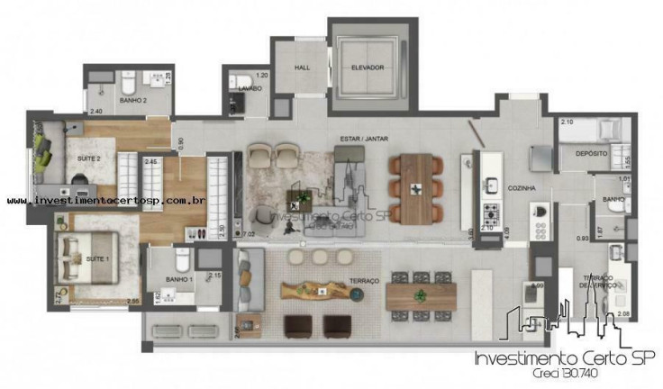 Imagem Apartamento com 3 Quartos à Venda, 124 m² em Tatuapé - São Paulo