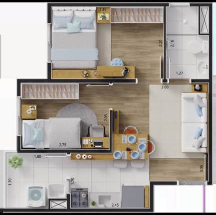 Imagem Imóvel com 2 Quartos à Venda, 33 m² em Guaianases - São Paulo