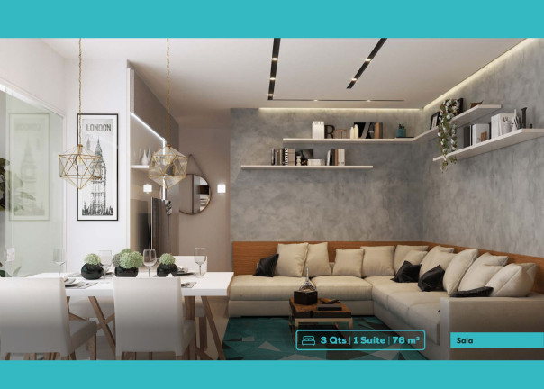 Imagem Apartamento com 3 Quartos à Venda, 76 m² em Parque Oeste Industrial - Goiânia Imagem Apartamento com 3 Quartos à Venda, 76 m² em Parque Oeste Industrial - Goiânia