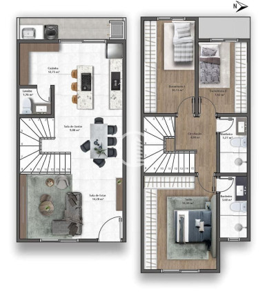 Imagem Sobrado com 3 Quartos à Venda, 102 m² em São Luiz - Caxias Do Sul