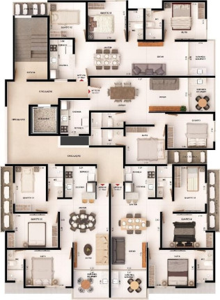 Imagem Apartamento com 3 Quartos à Venda, 67 m² em Bessa - João Pessoa